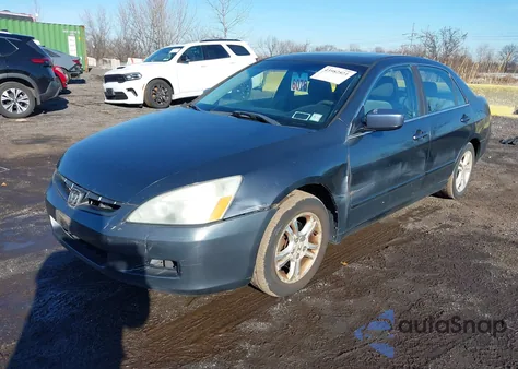 2007 Honda Accord 2.4 Ex из США, поврежденный, VIN 1HGCM56797A073733